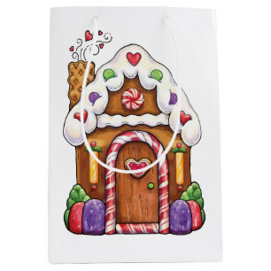 Lebkuchen-Haus-Geschenk-Tasche Mittlere Geschenktüte