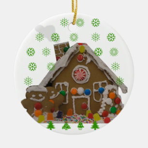 Lebkuchen-Haus Keramikornament