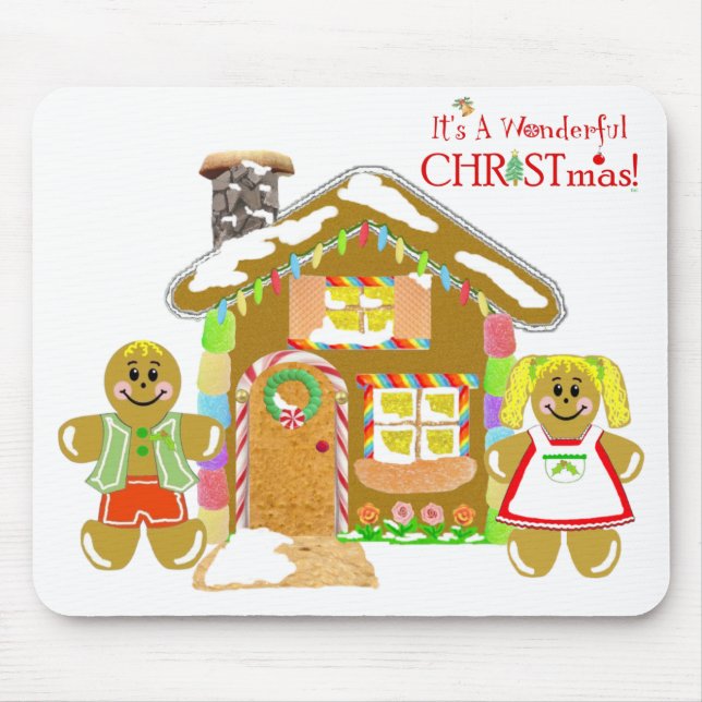 Lebkuchen-Haus Mousepad (Vorne)