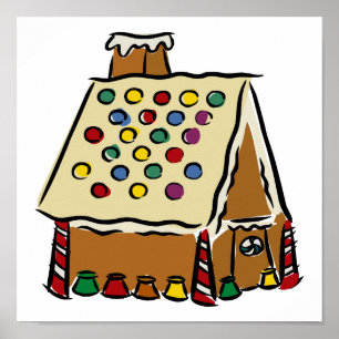 Lebkuchen-Haus Poster