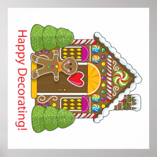 Lebkuchen-Haus Poster