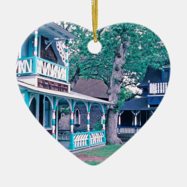 Lebkuchen-Häuser Tom Wurl Keramikornament (Vorne)