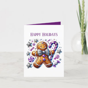 Lebkuchen hinzufügen Nachricht Happy Feiertagskarte