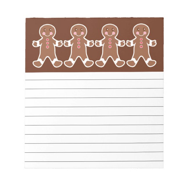 Lebkuchen-Junge Notizblock (Vorderseite)