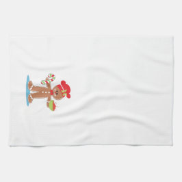 Lebkuchen-Jungen-Weihnachtstuch Handtuch