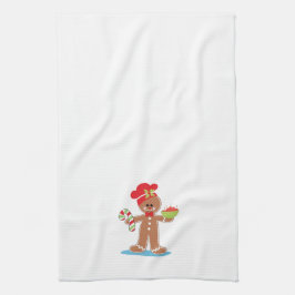 Lebkuchen-Jungen-Weihnachtstuch Handtuch