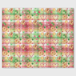 Lebkuchen Kariert Geschenkpapier