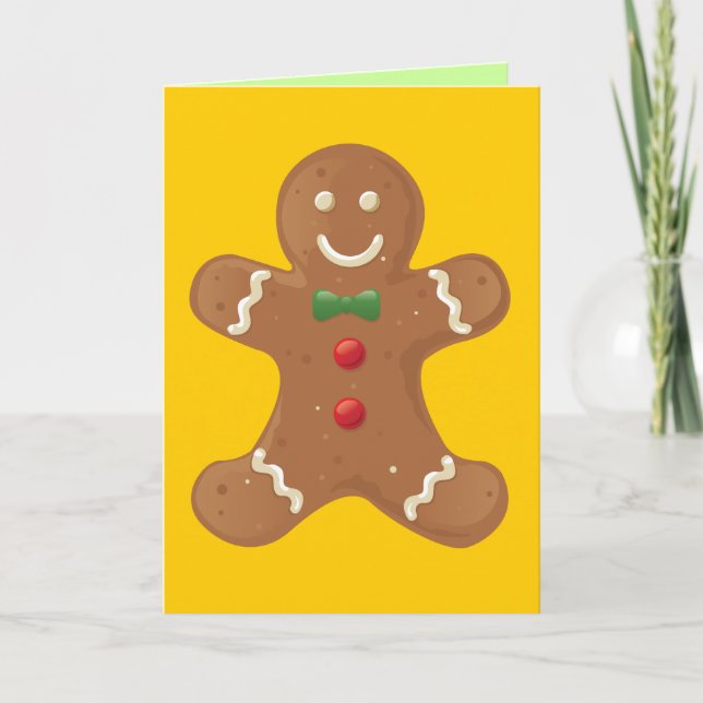 Lebkuchen-Karte Feiertagskarte (Vorderseite)
