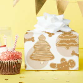 Lebkuchen Kekse mit Hundeknochen Geschenkpapier