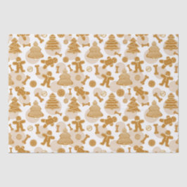 Lebkuchen Kekse mit Hundeknochen Seidenpapier