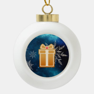 Lebkuchen Keramik Kugel-Ornament