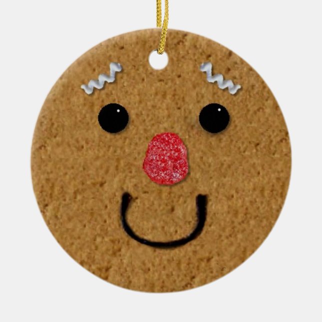 Lebkuchen Keramik Ornament (Vorne)