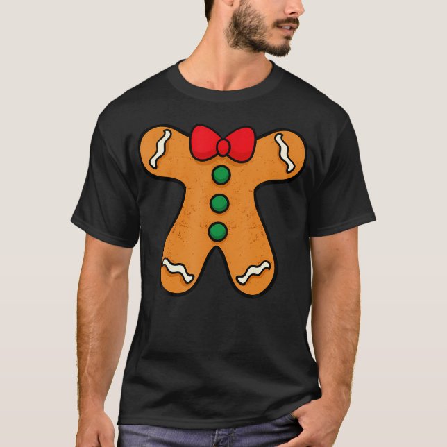 Lebkuchen-Körperkostüm für Halloween oder Chri T-Shirt (Vorderseite)