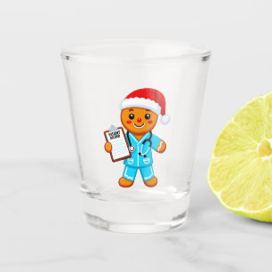 Lebkuchen-Krankenschwester Weihnachten 2026 Feiert Schnapsglas