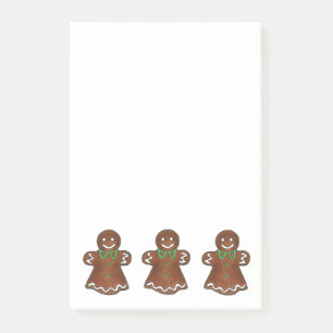 Lebkuchen Lady Holiday Weihnachtskochtkuchen Backe Post-it Klebezettel