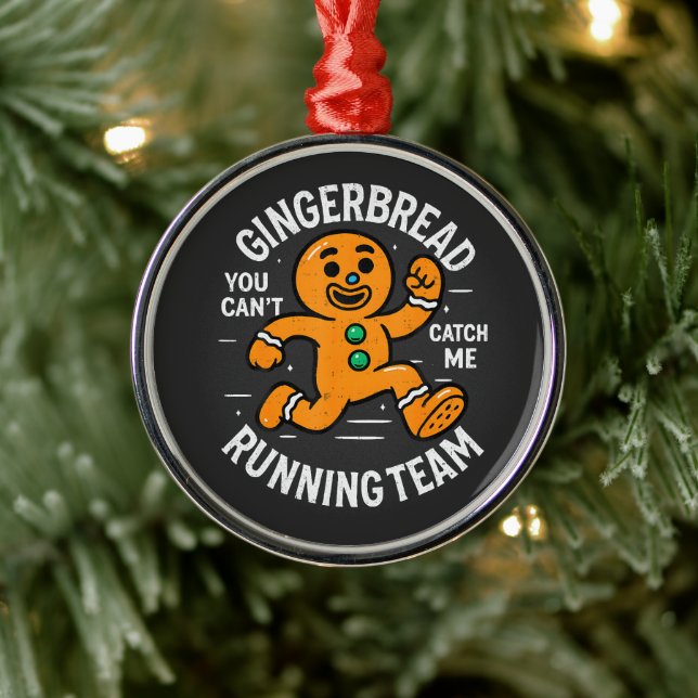 Lebkuchen-Laufteam Ornament Aus Metall (Baum)