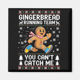 Lebkuchen Laufteam Weihnachtslauf Läufer Spaß Magnet