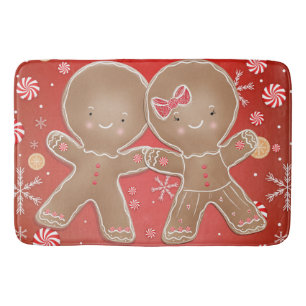 Lebkuchen Mädchen Junge Pfefferminz Feiertag Weihn Badematte