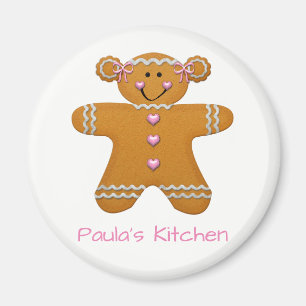 Lebkuchen-Mädchen-Kühlschrank Magnet~Personalize Magnet
