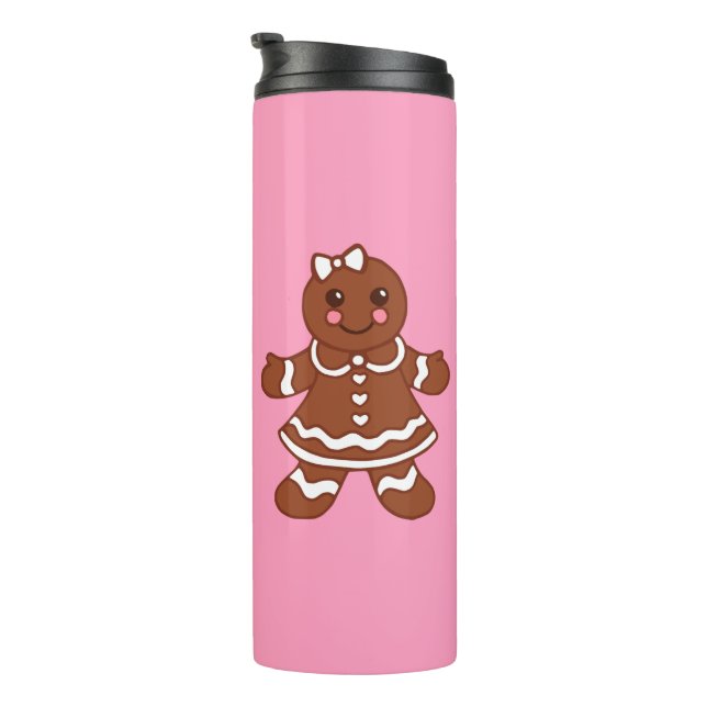 Lebkuchen-Mädchen-Thermobecher  Thermosbecher (Nach rechts gedreht)