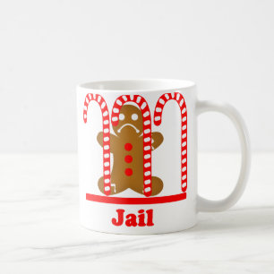 Lebkuchen-Mann-Gefängnis-Bruch Tasse