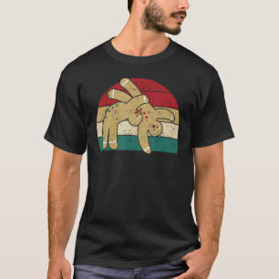 Lebkuchen Mann Kekse Weihnachten Gezwitscher Kämpf T-Shirt