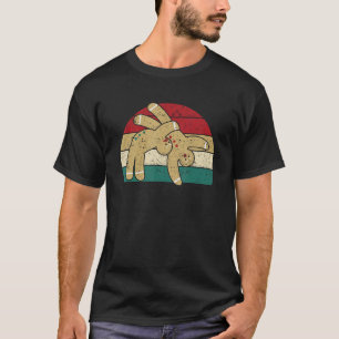 Lebkuchen Mann Kekse Weihnachten Gezwitscher Kämpf T-Shirt