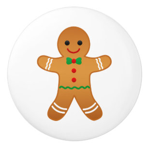 Lebkuchen-Mann-Keramik-Griff Keramikknauf