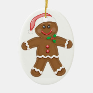 Lebkuchen-Mann-Keramik-Verzierung Keramik Ornament