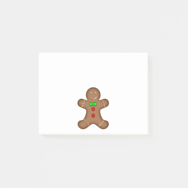 Lebkuchen-Mann Post-it Klebezettel (Vorderseite)