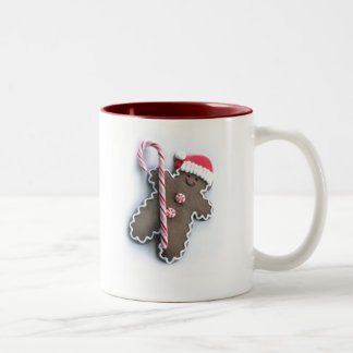 Lebkuchen-Mann-Tasse Zweifarbige Tasse
