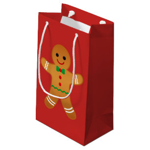 LEBKUCHEN-MANN - Weihnachtsgeschenk-Tasche Kleine Geschenktüte