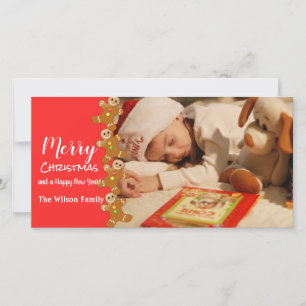 Lebkuchen Männer Foto Grüße Feiertagskarte