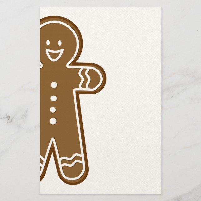 Lebkuchen-Mannplätzchen Briefpapier (Vorderseite)