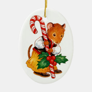 Lebkuchen-Maus Keramik Ornament