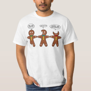Lebkuchen Mein Leg Hurts Spaß T-Shirt