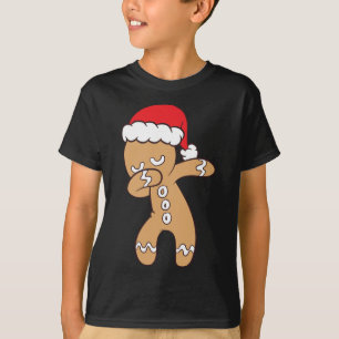 Lebkuchen mit Weihnachtsmannmütze Niedliches Dabbi T-Shirt