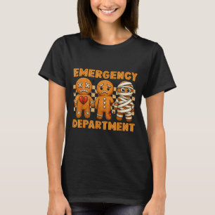 Lebkuchen-Notaufnahme Weihnachts-Krankenschwester T-Shirt