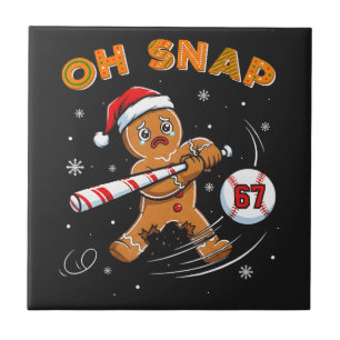 Lebkuchen Oh Snap 67 Baseball Fliese