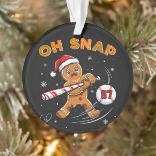 Lebkuchen Oh Snap 67 Baseball Ornament