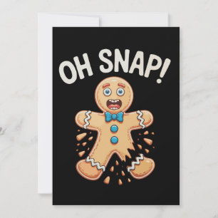 Lebkuchen Oh Snap Weihnachtsplätzchen Backen Xmas Feiertagskarte