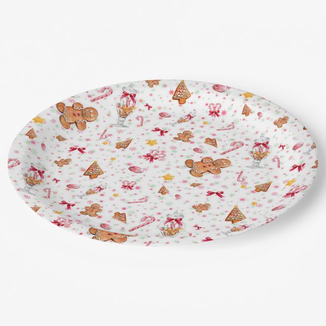 Lebkuchen Pappteller (Schrägansicht)