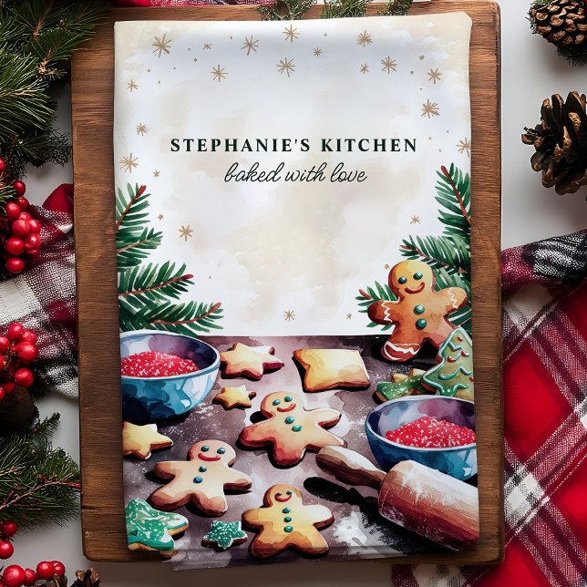 Lebkuchen Personalisiert Weihnachten Geschirrtuch (Von Creator hochgeladen)