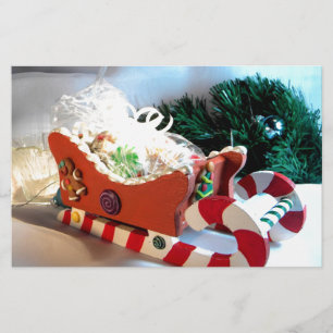 Lebkuchen-Pferdeschlitten I Briefpapier