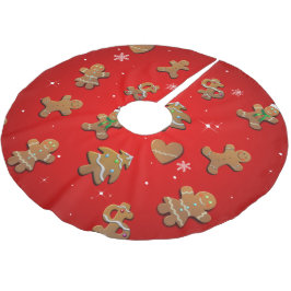 Lebkuchen-Plätzchen Polyester Weihnachtsbaumdecke