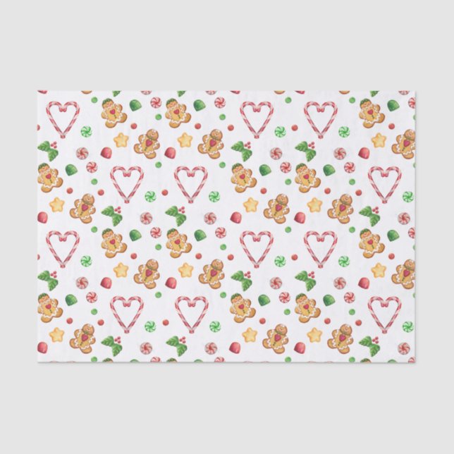 Lebkuchen-Plätzchen u. Süßigkeits-Seidenpapier Seidenpapier (Vorderseite)