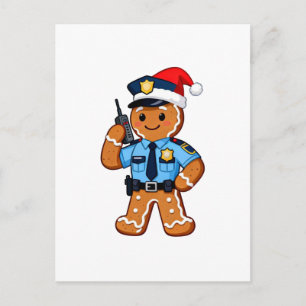 Lebkuchen-Polizist Weihnachten 2026 Urlaub Postkarte