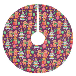 Lebkuchen Polyester Weihnachtsbaumdecke