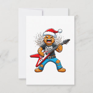 Lebkuchen Rock Gitarre Weihnachten 2026 Ferien Dankeskarte