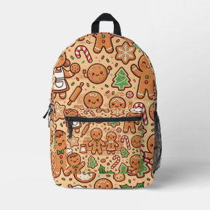 Lebkuchen-Rucksack – Festliches Muster Bedruckter Rucksack